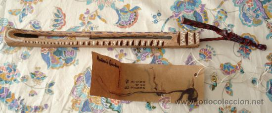 Antiguidades: Pieza tallada en madera de un artista autodidacta de Madrid. En .