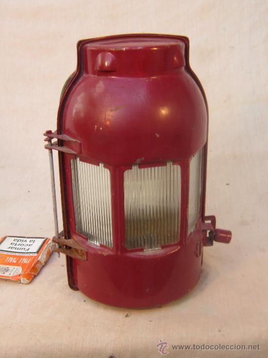 Antig&uuml;edades: FARO / LAMPARA de ferrocarril - Foto 1