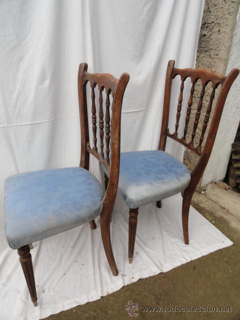 Antig&uuml;edades: PAREJA DE BONITAS SILLAS. - Foto 6