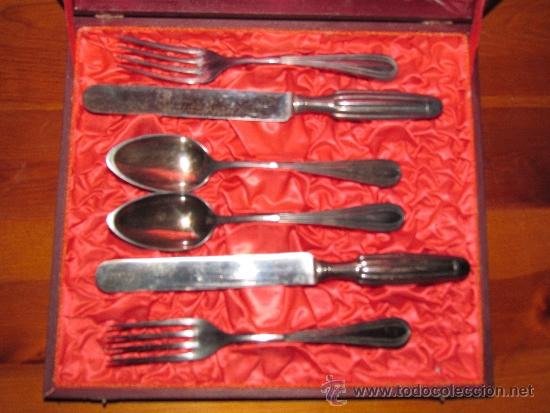 Antig&uuml;edades: estuche de cubiertos meneses - Foto 1