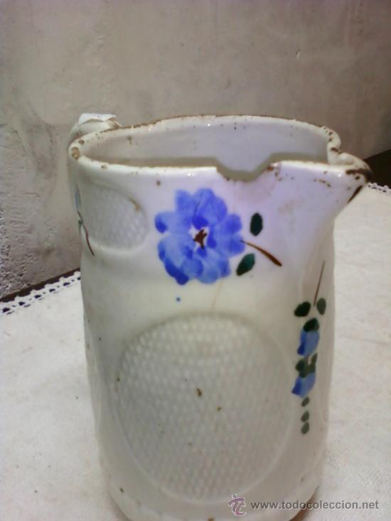 Antig&uuml;edades: JARRA MANISES . FLORES AZULES - Foto 2