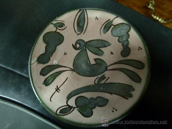 Antig&uuml;edades: PLATILLO CERAMICA DE TERUEL D.PUNTER. - Foto 1