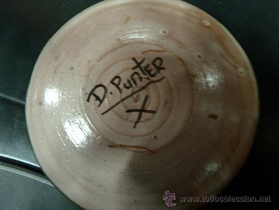Antig&uuml;edades: PLATILLO CERAMICA DE TERUEL D.PUNTER. - Foto 2