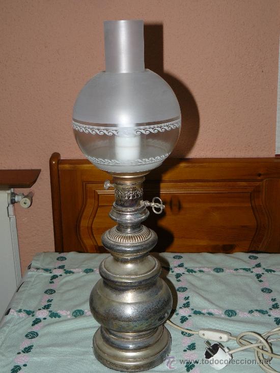 Antig&uuml;edades: LAMPARA DE SOBREMESA - FORMA DE QUINQU&Eacute; - Foto 1