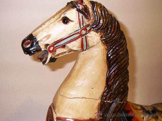 Antig&uuml;edades: precioso caballo de madera - Foto 16