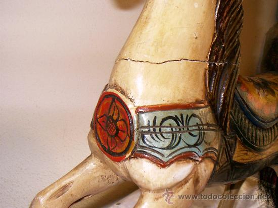 Antig&uuml;edades: precioso caballo de madera - Foto 13