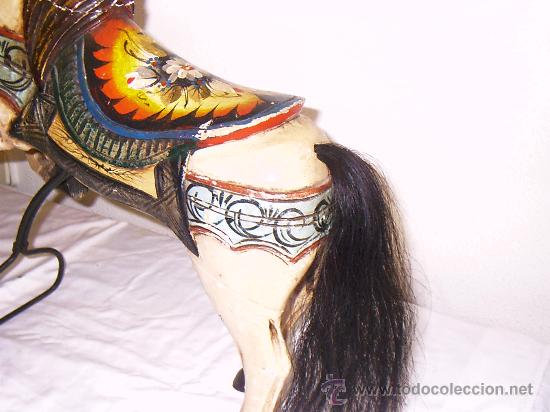 Antig&uuml;edades: precioso caballo de madera - Foto 14