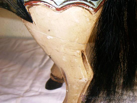 Antig&uuml;edades: precioso caballo de madera - Foto 10