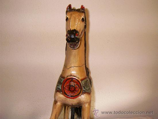 Antig&uuml;edades: precioso caballo de madera - Foto 9