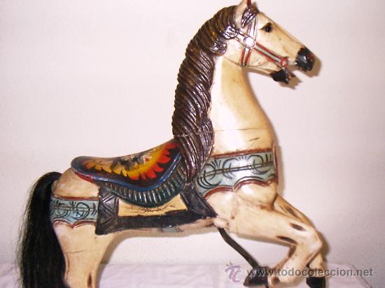 Antig&uuml;edades: precioso caballo de madera - Foto 2