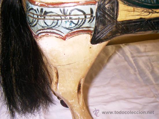 Antig&uuml;edades: precioso caballo de madera - Foto 5