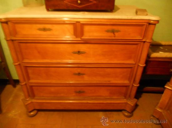 Antig&uuml;edades: COMODA LIMONCILLO ORIGINAL A&Ntilde;O 1945 - Foto 1