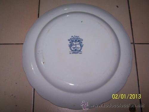 Antig&uuml;edades: PLATO DE PORCELANA DE RIDGWAY - Foto 2