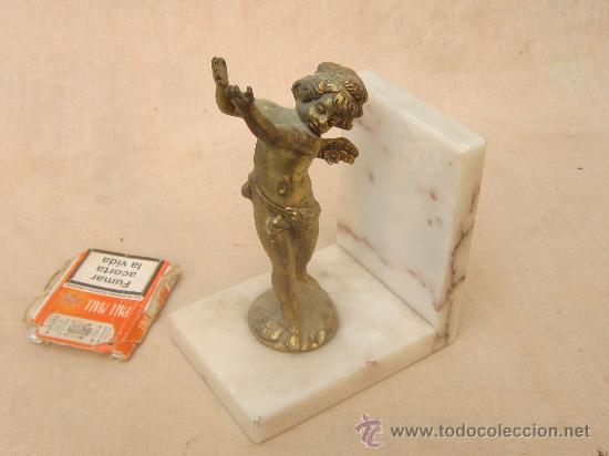 Antig&uuml;edades: SUJETALIBROS EN MARMOL Y BRONCE - Foto 1