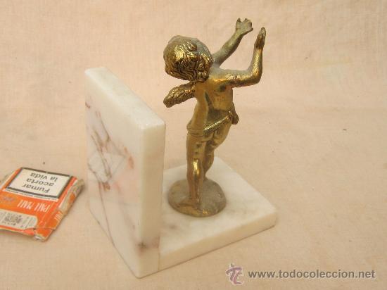 Antig&uuml;edades: SUJETALIBROS EN MARMOL Y BRONCE - Foto 2