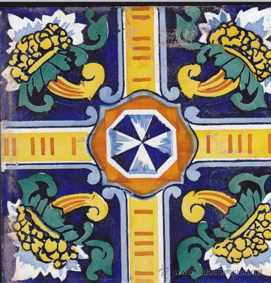 Antig&uuml;edades: AZULEJOS CERAMICOS - REALIZADO A MANO - Foto 1