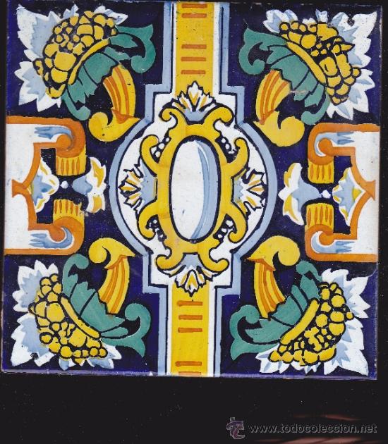 Antig&uuml;edades: AZULEJOS CERAMICOS - REALIZADO A MANO - Foto 1
