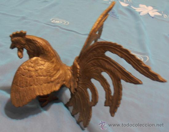 Antig&uuml;edades: GALLO DE BRONCE O LATON, - Foto 4