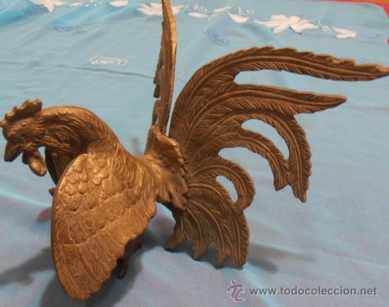 Antig&uuml;edades: GALLO DE BRONCE O LATON, - Foto 5
