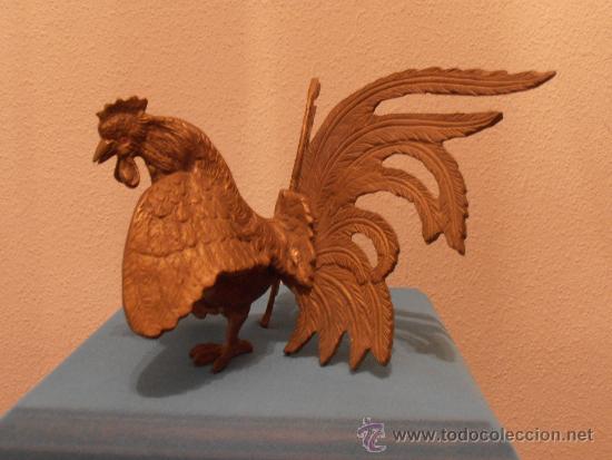 Antig&uuml;edades: GALLO DE BRONCE O LATON, - Foto 6