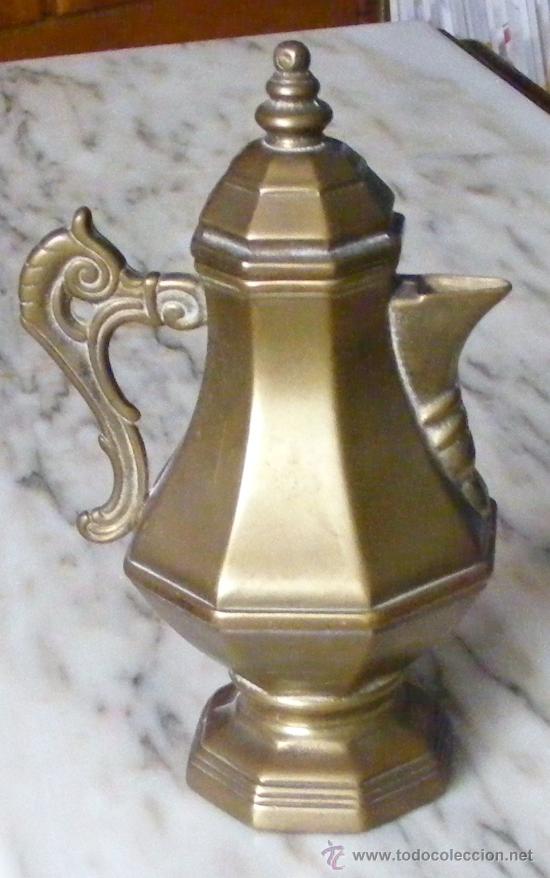 Antig&uuml;edades: CAFETERA &Oacute; TETERA DE BRONCE, MIDE ALTO 19 CM - Foto 1