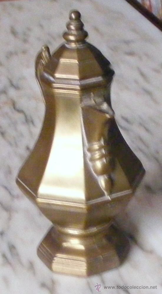 Antig&uuml;edades: CAFETERA &Oacute; TETERA DE BRONCE, MIDE ALTO 19 CM - Foto 3