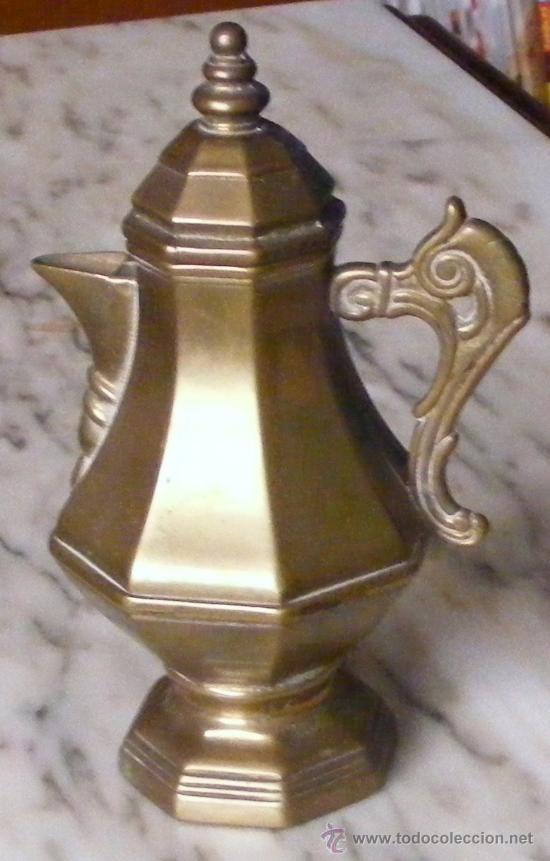 Antig&uuml;edades: CAFETERA &Oacute; TETERA DE BRONCE, MIDE ALTO 19 CM - Foto 2