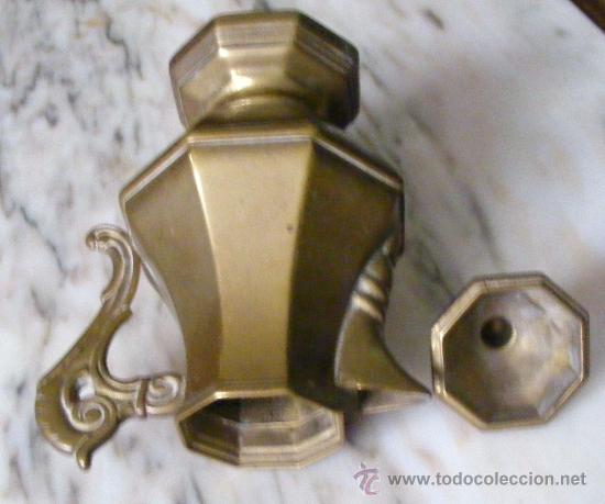 Antig&uuml;edades: CAFETERA &Oacute; TETERA DE BRONCE, MIDE ALTO 19 CM - Foto 4