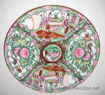 Antig&uuml;edades: PLATO MACAU. 23 cm di&aacute;metro - Foto 1
