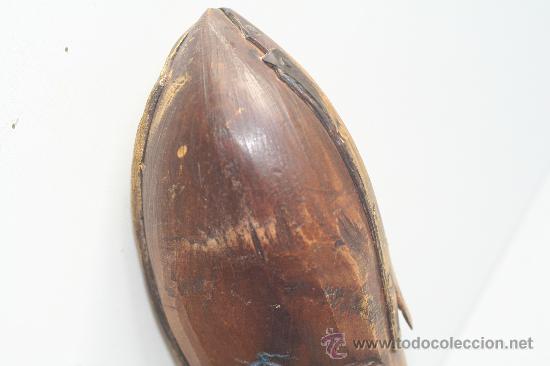 Antig&uuml;edades: ZUECOS DE NI&Ntilde;O PIEL Y MADERA - Foto 3