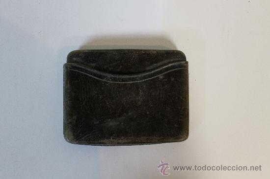 Antig&uuml;edades: Petaca de piel - Foto 1