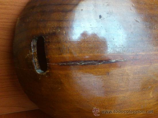 Antig&uuml;edades: Antigua bandeja de madera pintada a mano - Foto 3