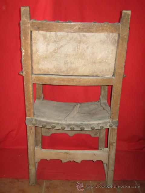 Antig&uuml;edades: Antiguo sill&oacute;n de nogal, para restaurar. - Foto 3