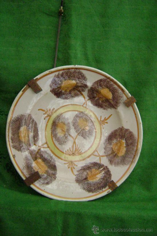 Antig&uuml;edades: PLATO DE RIBESALBES.SIGLO XIX - Foto 1