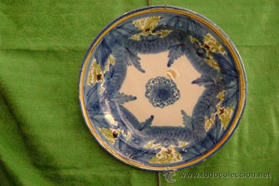 Antig&uuml;edades: PLATO DE MANISES SIGLO XIX - Foto 1