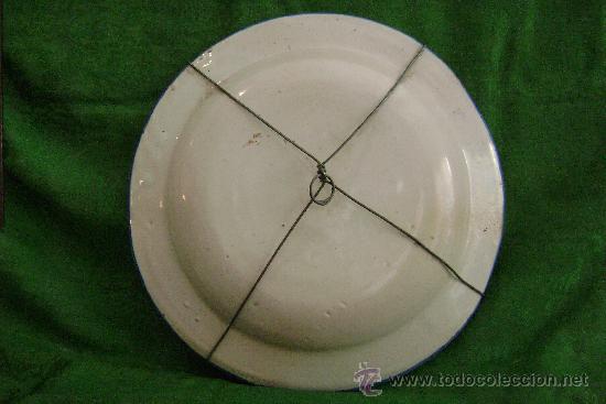 Antig&uuml;edades: PLATO DE MANISES SIGLO XIX - Foto 2