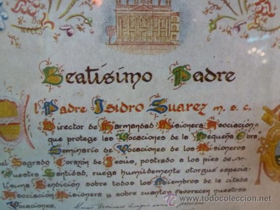 Antig&uuml;edades: BEATISIMO PADRE ISIDRO SUAREZ PAPEL - Foto 2