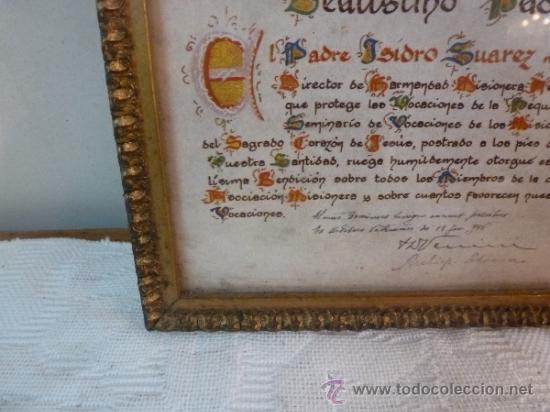 Antig&uuml;edades: BEATISIMO PADRE ISIDRO SUAREZ PAPEL - Foto 7