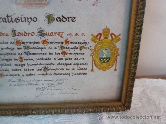 Antig&uuml;edades: BEATISIMO PADRE ISIDRO SUAREZ PAPEL - Foto 6