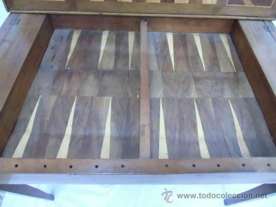 Antig&uuml;edades: MESA DE JUEGO, S.XVIII - Foto 6