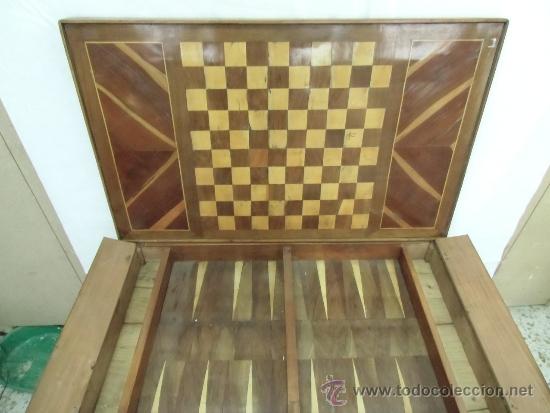 Antig&uuml;edades: MESA DE JUEGO, S.XVIII - Foto 8