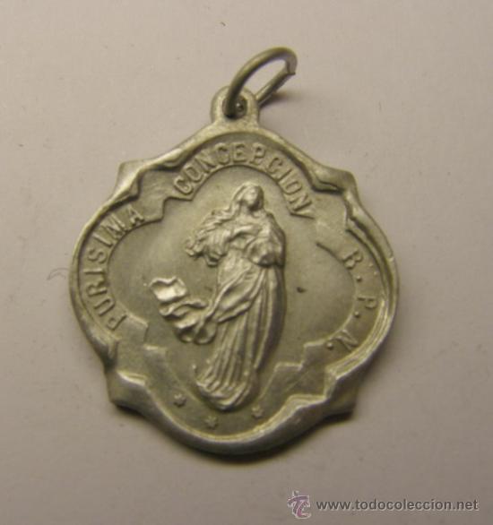 Antig&uuml;edades: Medalla religiosa de la Pur&iacute;sima Concepci&oacute;n. - Foto 1