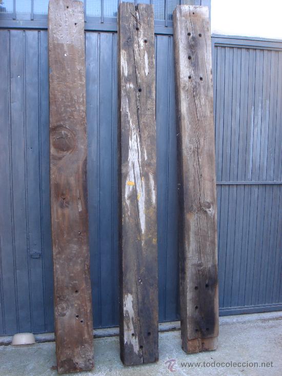 Antig&uuml;edades: 3 ANTIGUAS VIGAS MADERA SANAS - Foto 2