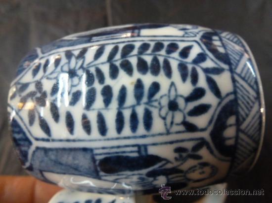 Antig&uuml;edades: especiero loza azul - Foto 5