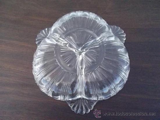 Antig&uuml;edades: bandeja de cristal frutos secos - Foto 2
