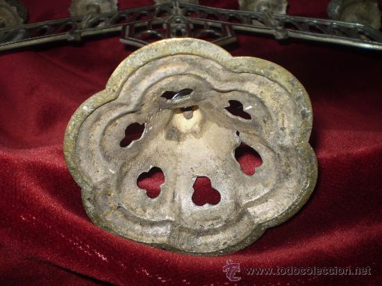 Antig&uuml;edades: CANDELABRO NEOGOTICO S XIX ECLESIASTICO - Foto 6