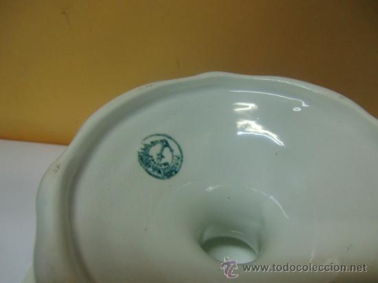 Antig&uuml;edades: Frutero cer&aacute;mica Pickman. Blanco - Foto 3
