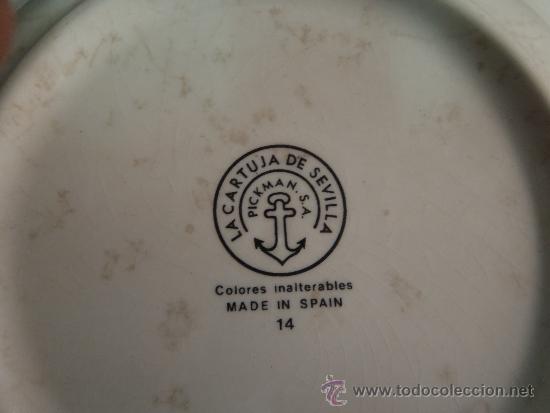 Antig&uuml;edades: PLATO DE LA CARTUJA CON SU SELLO - Foto 2