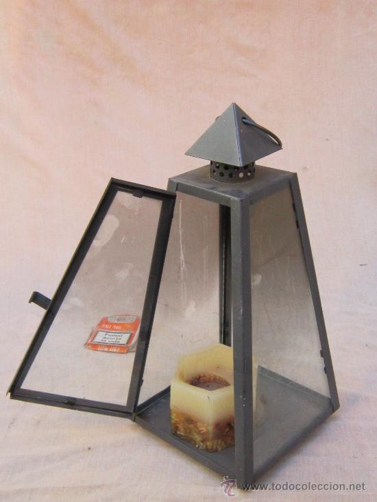 Antig&uuml;edades: FAROL EN METAL - Foto 2