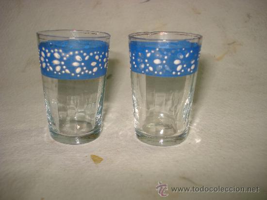 Antig&uuml;edades: Antiguos y Preciosos Vasitos de Finisimo Cristal Decoradas y Esmaltadas .A&ntilde;o 1920-30s